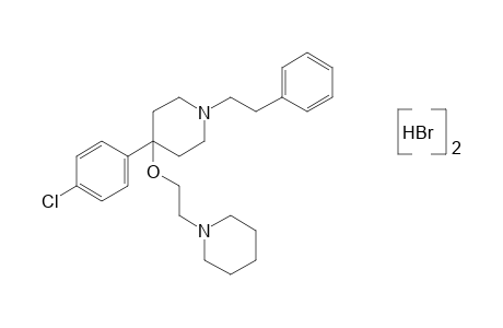 4-(p-chlorophenyl)-1-phenethyl-4-(2-piperidinoethoxy)piperidine, dihydrobromide