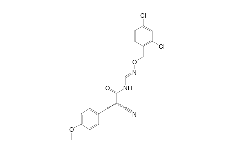 alpha-CYANO-N-FORMYL-p-METHOXYCINNAMAMIDE, N-[O-(2,4-DICHLOROBENZYL)-OXIME]