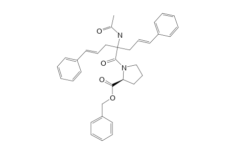 BENZYL-N-[N-ACETYL-2,2-BIS-(3-PHENYLPROP-2-EN-1-YL)-GLYCYL]-L-PROLINATE;BENZYL-N-[2-(ACETYLAMINO)-5-PHENYL-2-(3-PHENYLPROP-2-EN-1-YL)-PENT-4-ENOYL]-L-PROLINATE