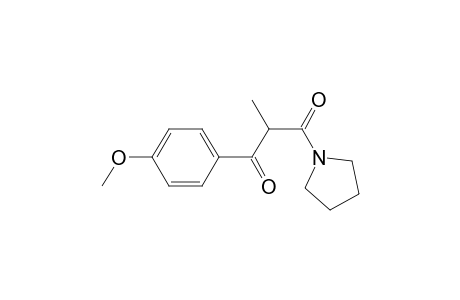 N-[2-(p-methoxybenzoyl)propanoyl]pyrrolidine