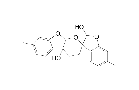 6',7-dimethylspiro[4,9a-dihydro-3H-pyrano[2,3-b]benzofuran-2,3'-coumaran]-2',4a-diol
