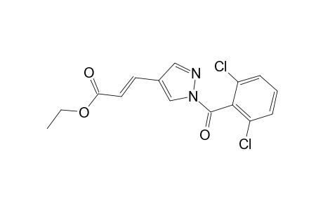 Ethyl (2E)-3-[1-(2,6-dichlorobenzoyl)-1H-pyrazol-4-yl]-2-propenoate