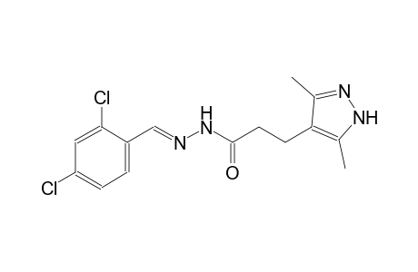 1H-pyrazole-4-propanoic acid, 3,5-dimethyl-, 2-[(E)-(2,4-dichlorophenyl)methylidene]hydrazide
