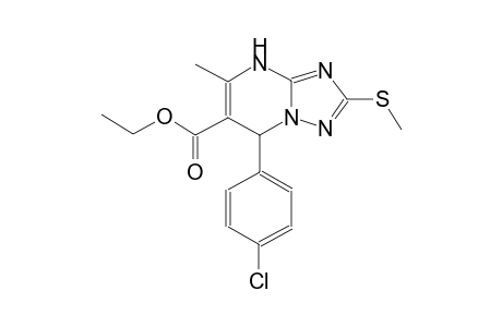 Ethyl 7-(4-chlorophenyl)-2-methylthio-5-methyl-4,7-dihydro-1,2,4-triazolo[1,5-a]pyrimidine-6-carboxylate