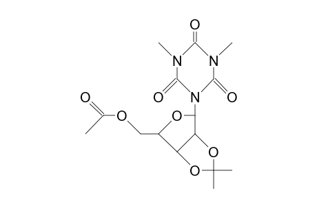 1-(5-O-Acetyl-2,3-isopropylidene.beta.-D-ribofuranosyl)-3,5-dimethyl-S-triazine-2,4,6(1H,3H,5H)-trione