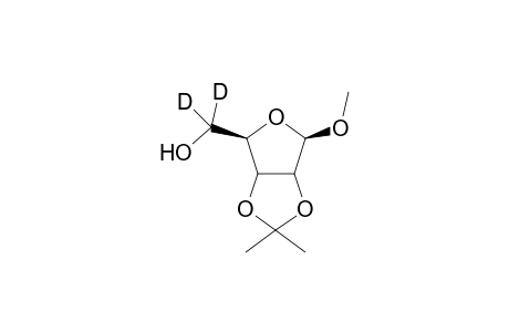 [5-(2)H2]-2,3-O-(1-methylethylidene)-1-O-methyl-D-ribofuranose