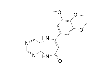 5,9-dihydro-6-(3,4,5-trimethoxyphenyl)-8H-pyrimido[4,5-b][1,4]diazepin-8-one