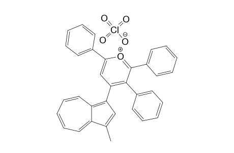 4-(3-METHYL-AZULENE-1-YL)-2,3,6-TRIPHENYL-PYRANYLIUM-PERCHLORATE;(RN=H;R=PH;X=ME)