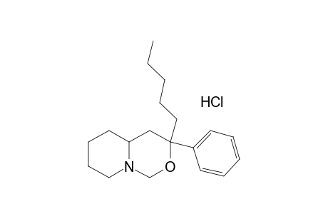 hexahydro-3-pentyl-3-phenyl-1H,3H-pyrido[1,2-c][1,3]oxazine, hydrochloride