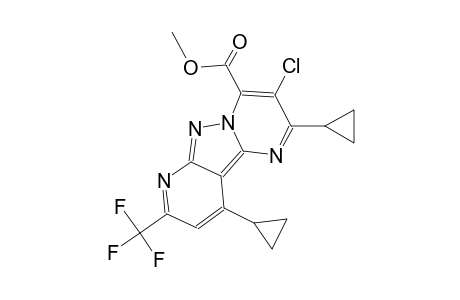 pyrido[2',3':3,4]pyrazolo[1,5-a]pyrimidine-4-carboxylic acid, 3-chloro-2,10-dicyclopropyl-8-(trifluoromethyl)-, methyl ester