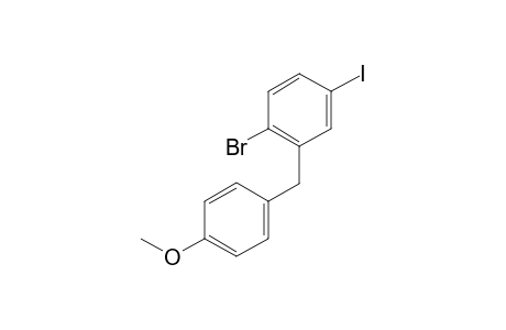 1-Bromo-4-iodo-2-(4-methoxybenzyl)benzene