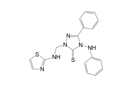4-Anilino-5-phenyl-2-[(1,3-thiazol-2-yl-amino)methyl]-2,4-dihydro-3H-1,2,4-triazole-3-thione