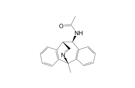 (5a,10a,11a)-(+,-)-N-{12-methyl-10,11-dihydro-5,10-(nitrolometheno)-5H-dibenzo[a,d]cyclohepten-11-yl}acetamide