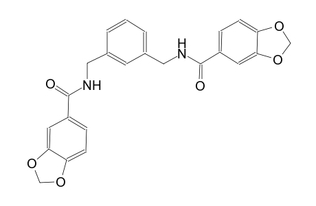 N-(3-{[(1,3-benzodioxol-5-ylcarbonyl)amino]methyl}benzyl)-1,3-benzodioxole-5-carboxamide