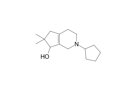 2-Cyclopentyl-2,3,4,5,6,7-hexahydro-6,6-dimethyl-1H-[2]-pyrinden-7-ol