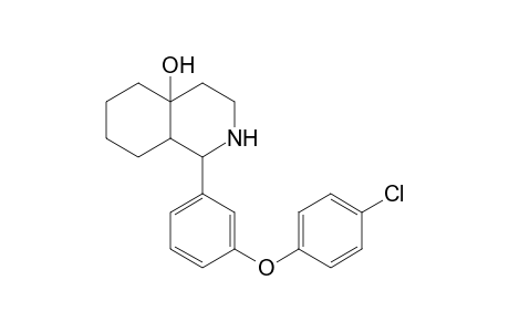 Isoquinolin-4a-ol, perhydro-1-[3-(4-chlorophenoxy)phenyl]-