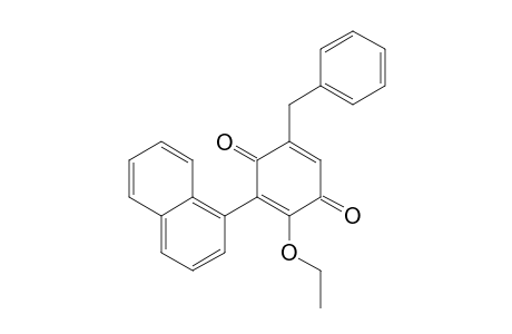 2,5-Cyclohexadiene-1,4-dione, 2-ethoxy-3-(1-naphthalenyl)-5-(phenylmethyl)-
