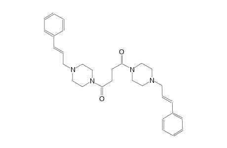 1-(4-oxo-4-{4-[(2E)-3-phenyl-2-propenyl]-1-piperazinyl}butanoyl)-4-[(2E)-3-phenyl-2-propenyl]piperazine