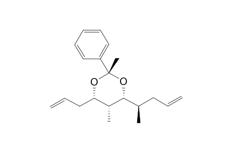 (2S,4R,5R,6S)-2,5-dimethyl-4-[(2R)-pent-4-en-2-yl]-2-phenyl-6-prop-2-enyl-1,3-dioxane
