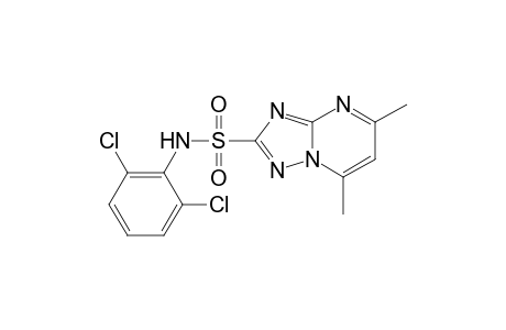 [1,2,4]Triazolo[1,5-a]pyrimidine-2-sulfonamide, N-(2,6-dichlorophenyl)-5,7-dimethyl-