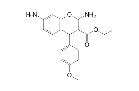 2,7-Diamino-4-(4-methoxyphenyl)-4H-1-benzopyran-3-carboxylic acid ethyl ester