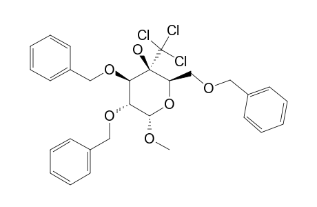 METHYL-2,3,6-TRI-O-BENZYL-4-C-TRICHLOROMETHYL-ALPHA-D-GALACTOPYRANOSIDE
