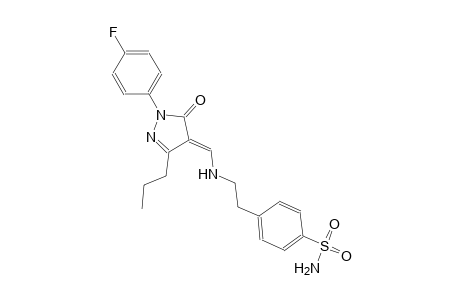 benzenesulfonamide, 4-[2-[[(E)-[1-(4-fluorophenyl)-1,5-dihydro-5-oxo-3-propyl-4H-pyrazol-4-ylidene]methyl]amino]ethyl]-