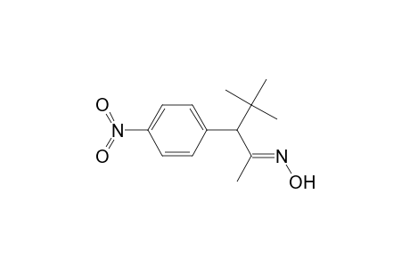 2-Pentanone, 4,4-dimethyl-3-(4-nitrophenyl)-, oxime