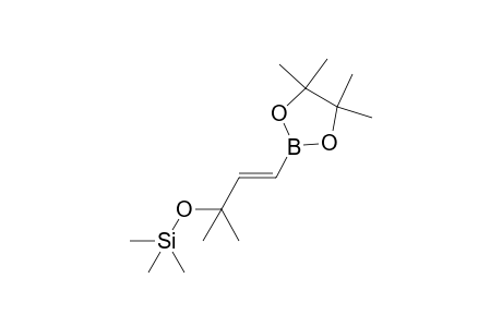 (E)-trimethyl((2-methyl-4-(4,4,5,5-tetramethyl-1,3,2-dioxaborolan-2-yl)but-3-en-2-yl)oxy)silane