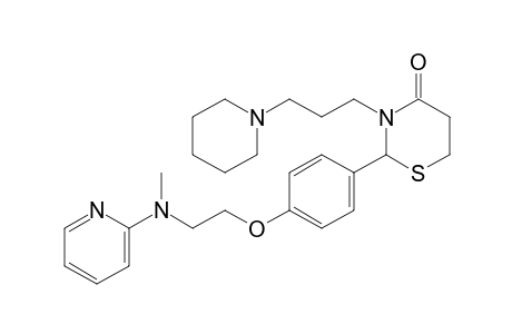 2-(4-(2-(Methyl(pyridin-2-yl)amino)ethoxy)phenyl)-3-(3-(piperidin-1-yl)propyl)-1,3-thiazinan-4-one
