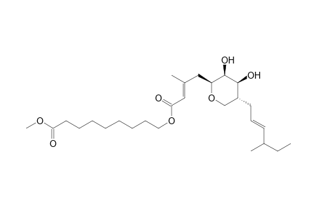 Nonanoic acid, 9-[[3-methyl-1-oxo-4-[tetrahydro-3,4-dihydroxy-5-(4-methyl-2-hexenyl)-2H-pyran-2-yl]-2-butenyl]oxy]-, methyl ester, [2S-[2.alpha.(E),3.beta.,5.alpha.(2E,4R*)]]-