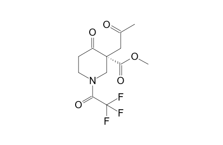 (R)-Methyl 4-Oxo-3-(2-oxopropyl)-1-(trifluoroacetyl)piperidine-3-carboxylate