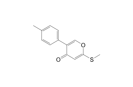 2-(methylthio)-5-(p-tolyl)pyran-4-one