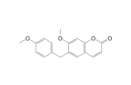 7-Methoxy-6-(4-methoxybenzyl)coumarin