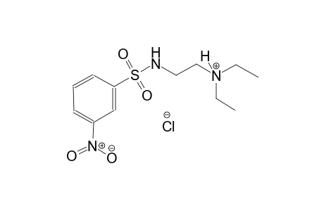 N,N-diethyl-2-{[(3-nitrophenyl)sulfonyl]amino}ethanaminium chloride