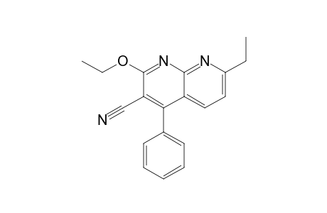 3-Cyano-2-ethoxy-7-ethyl-4-phenyl-1,8-naphthyridine
