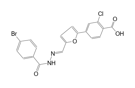 4-(5-{(E)-[(4-bromobenzoyl)hydrazono]methyl}-2-furyl)-2-chlorobenzoic acid