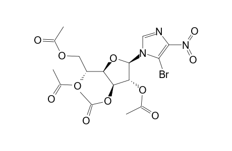 1H-Imidazole, 5-bromo-4-nitro-1-(2,3,5,6-tetra-O-acetyl-.beta.-D-glucofuranosyl)-