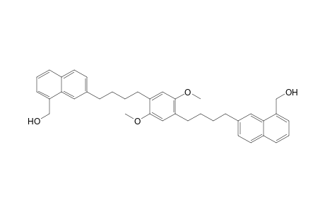 1,4-bis[4'-(8"-Hydroxymethyl-2"-naphthyl)butyl]-2,5-dimethoxybenzene