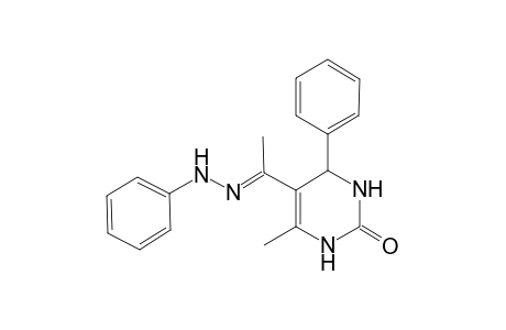 6-Methyl-4-phenyl-5-[n-phenylethanehydrazonoyl]-3,4-dihydro-2(1H)-pyrimidinone
