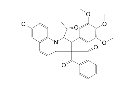 (1'R,2'R)-1'-acetyl-7'-chloro-2'-(3,4,5-trimethoxyphenyl)-2',3a'-dihydro-1'H-spiro[indene-2,3'-pyrrolo[1,2-a]quinoline]-1,3-dione