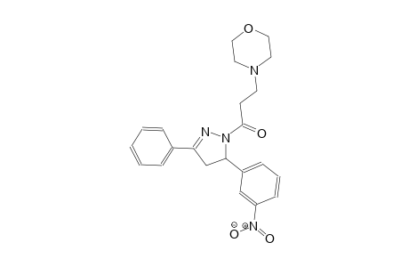 morpholine, 4-[3-[4,5-dihydro-5-(3-nitrophenyl)-3-phenyl-1H-pyrazol-1-yl]-3-oxopropyl]-