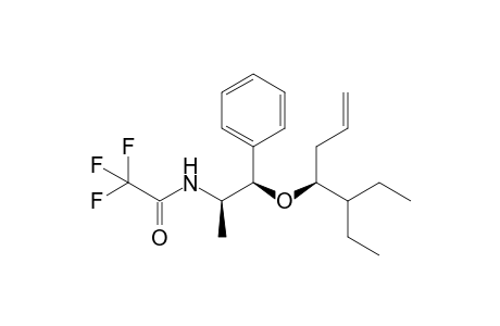 (4S,1'R,2'R)-5-Ethyl-4-(2'-trifluoroacetylamido-1'-phenylpropyloxy)hept-1-ene