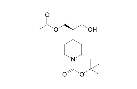 4-[(1R)-1-(acetoxymethyl)-2-hydroxy-ethyl]piperidine-1-carboxylic acid tert-butyl ester