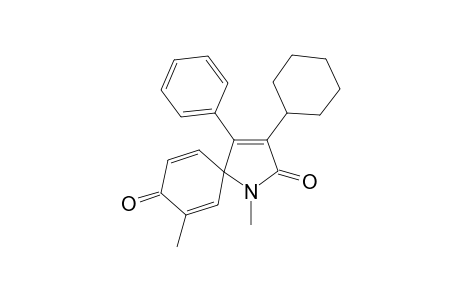 3-Cyclohexyl-1,7-dimethyl-4-phenyl-1-azaspiro[4.5]deca-3,6,9-triene-2,8-dione