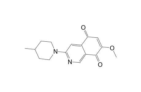 3-(p-Methylpiperidinyl)-7-methoxy-5,8-isoquinolinedione