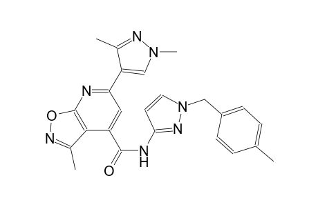 isoxazolo[5,4-b]pyridine-4-carboxamide, 6-(1,3-dimethyl-1H-pyrazol-4-yl)-3-methyl-N-[1-[(4-methylphenyl)methyl]-1H-pyrazol-3-yl]-