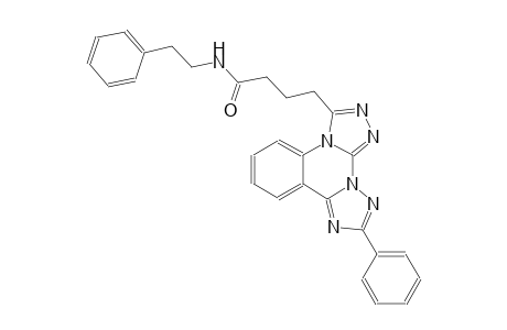 di[1,2,4]triazolo[4,3-a:1,5-c]quinazoline-3-butanamide, 10-phenyl-N-(2-phenylethyl)-