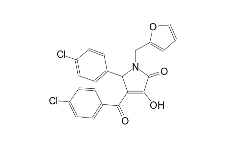 4-(4-chlorobenzoyl)-5-(4-chlorophenyl)-1-(2-furylmethyl)-3-hydroxy-1,5-dihydro-2H-pyrrol-2-one
