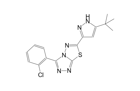 [1,2,4]triazolo[3,4-b][1,3,4]thiadiazole, 3-(2-chlorophenyl)-6-[5-(1,1-dimethylethyl)-1H-pyrazol-3-yl]-